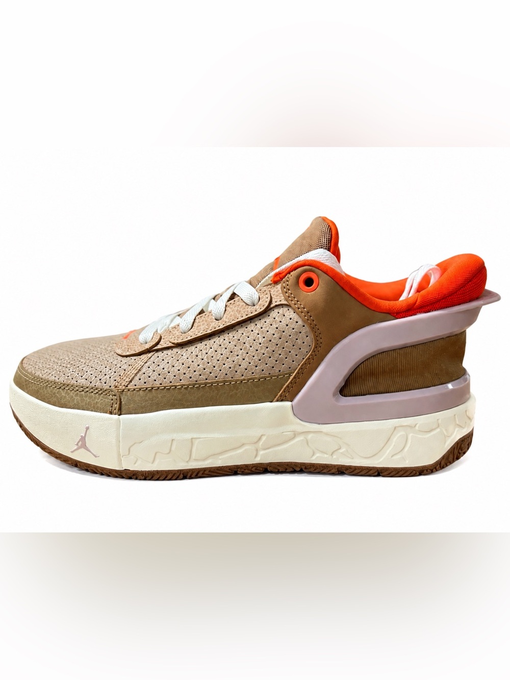 Nike Air Jordan Day1 E.O. GS Dark Driftwood Orange EasyOn Sneakers Size 5Y